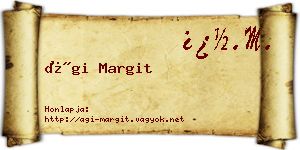 Ági Margit névjegykártya